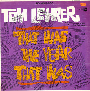 Tom Lehrer : That Was The Year That Was (LP, Album, RE, Jac)
