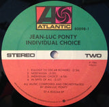 Jean-Luc Ponty : Individual Choice (LP, Album, SP)