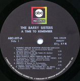 The Barry Sisters : A Time To Remember (LP, Album, Mono)