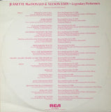 Jeanette MacDonald And Nelson Eddy : Legendary Performers (LP, Comp, RE)