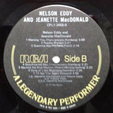 Jeanette MacDonald And Nelson Eddy : Legendary Performers (LP, Comp, RE)