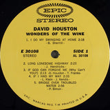 David Houston : Wonders Of The Wine (LP, Album, Pit)