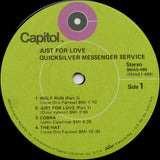 Quicksilver Messenger Service : Just For Love (LP, Album, Gat)