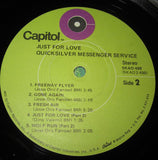 Quicksilver Messenger Service : Just For Love (LP, Album, Gat)