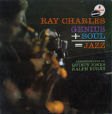 Ray Charles : Genius + Soul = Jazz (LP, Album, RE)