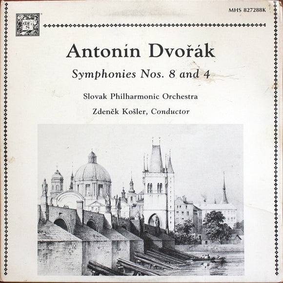 Antonín Dvořák : Symphonies Nos. 8 and 4 (2xLP)