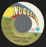 Bobby Bridger : Shelter Of My Mind (7", Promo)