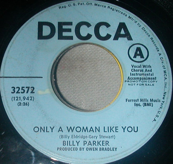 Billy Parker (4) : Only A Woman Like You / Room Full Of Fools (7
