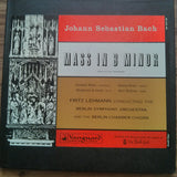 Johann Sebastian Bach - Fritz Lehmann / The Berlin Symphony Orchestra, Gunthild Weber, Helmut Krebs, Margherita Di Landi, Karl Wolfram : Mass In B Minor (Complete and Unabridged) (2xLP, Album)