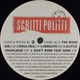 Scritti Politti : Cupid & Psyche 85 (LP, Album, Spe)