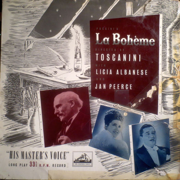 Giacomo Puccini, Arturo Toscanini, Licia Albanese, Jan Peerce : La Bohème  (Complete) (2xLP, Mono)