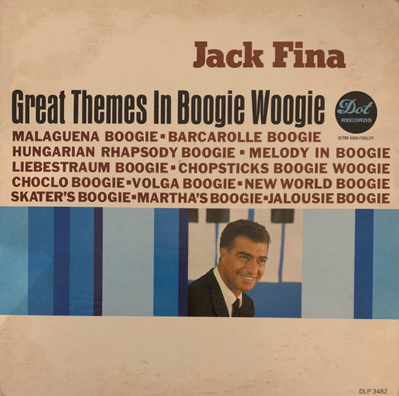 Jack Fina : Great Themes In Boogie Woogie (LP, Album, Mono)