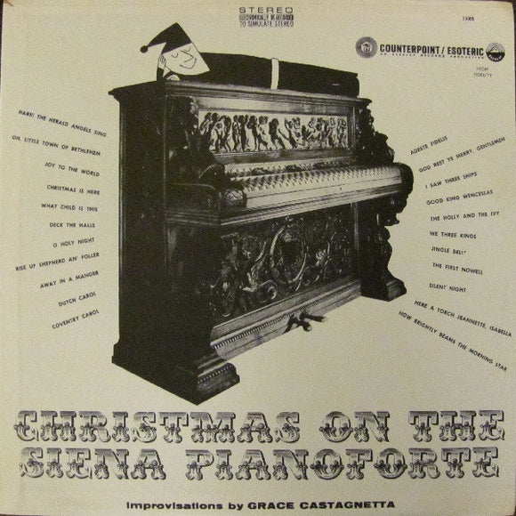 Grace Castagnetta : Christmas On The Siena Pianoforte (LP, Album)