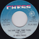 Jo Ann Garrett & Andre Williams (2) : The Same Time, Same Thing, Same Place / A Rockin' Good Way (7", Promo)