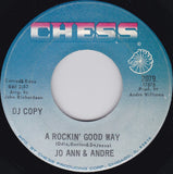 Jo Ann Garrett & Andre Williams (2) : The Same Time, Same Thing, Same Place / A Rockin' Good Way (7", Promo)