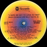 Marilyn McCoo & Billy Davis Jr. : I Hope We Get To Love In Time (LP, Album)