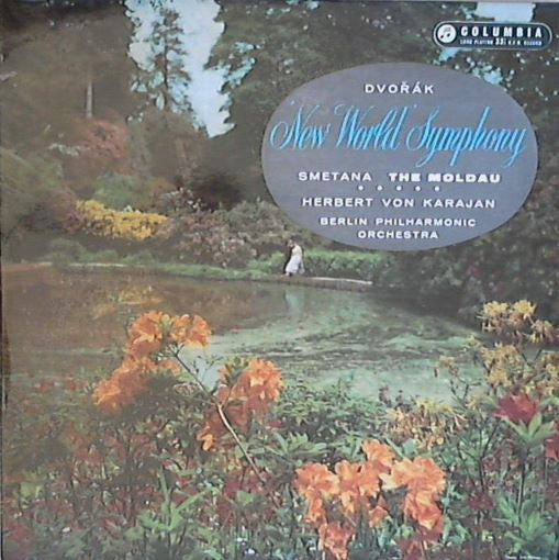 Antonín Dvořák / Bedřich Smetana, Herbert Von Karajan, Berliner Philharmoniker : 'New World' Symphony / The Moldau (LP)