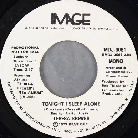 Teresa Brewer : Tonight I Sleep Alone (7