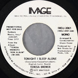 Teresa Brewer : Tonight I Sleep Alone (7", Mono, Promo)