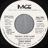 Teresa Brewer : Tonight I Sleep Alone (7", Mono, Promo)