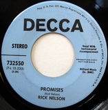 Ricky Nelson (2) : She Belongs To Me / Promises (7", Single, Promo, Pur)