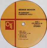 George Benson : In Concert - Carnegie Hall (LP, Album)