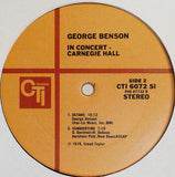 George Benson : In Concert - Carnegie Hall (LP, Album)