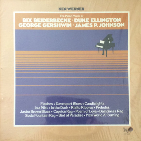 Kenny Werner : The Piano Music Of Bix Beiderbecke - Duke Ellington - George Gershwin - James P. Johnson (LP, Album)