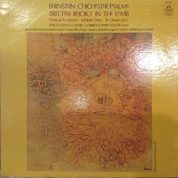 King's College Choir, Cambridge* : Bernstein: Chichester Psalms; Britten: Rejoice In The Lamb (LP)