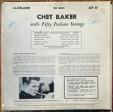 Chet Baker : Chet Baker With Fifty Italian Strings (LP, Album, Mono)
