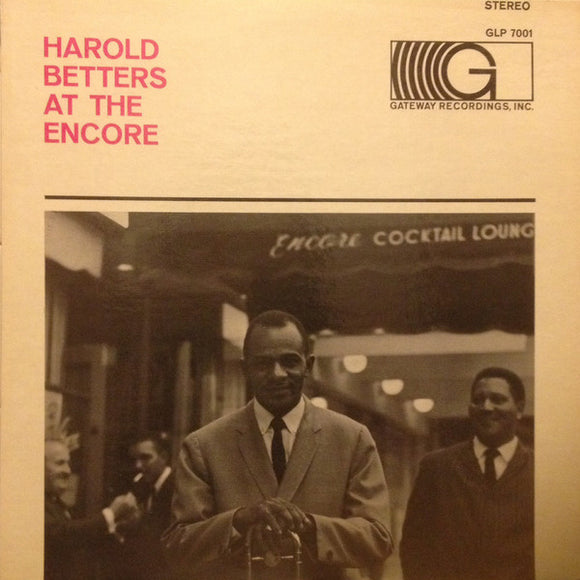 Harold Betters : At The Encore (LP, Album)