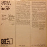 Harold Betters : At The Encore (LP, Album)