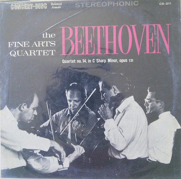 Ludwig van Beethoven, The Fine Arts Quartet : String Quartet No 14 In C Sharp Minor Opus 131 (LP, Album)