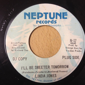 Linda Jones : I'll Be Sweeter Tomorrow (7", Promo)