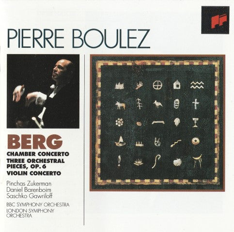 Alban Berg - Pierre Boulez : Chamber Concerto - Three Orchestral Pieces, Op. 6 - Violin Concerto (CD, Comp)