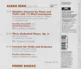 Alban Berg - Pierre Boulez : Chamber Concerto - Three Orchestral Pieces, Op. 6 - Violin Concerto (CD, Comp)