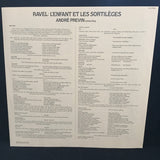 Maurice Ravel, André Previn : L'Enfant Et Les Sortilèges (LP)