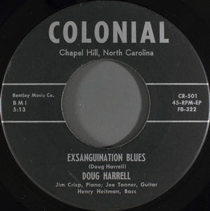 Doug Harrell : Exsanguination Blues (7", EP, Scr)