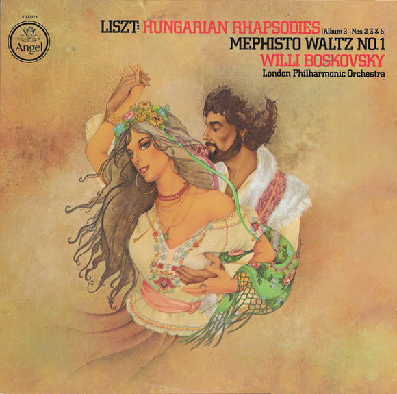 Franz Liszt, Willi Boskovsky, The London Philharmonic Orchestra : Hungarian Rhapsodies (Album 2-Nos. 2,3,&5) Mephisto Waltz No. 1 (LP, Quad)