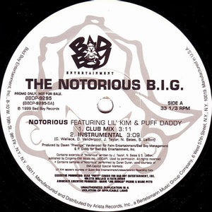 Notorious B.I.G. : Notorious (12", Promo)