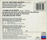 András Schiff, Charles Dutoit, Felix Mendelssohn-Bartholdy, Symphonie-Orchester Des Bayerischen Rundfunks : Mendelssohn Piano Concertos Nos. 1 & 2 = Klavierkonzerte Nr. 1 u. 2 (CD, Album)