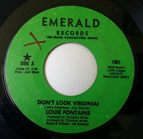 Louie And The Rockets : Don't Look Virginia! / Elvis Is The King! (7