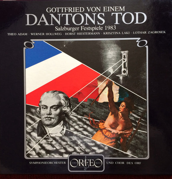 Gottfried von Einem, Theo Adam, Werner Hollweg, Horst Hiestermann, Krisztina Laki, Lothar Zagrosek, ORF Symphonieorchester, ORF-Chor : Dantons Tod (2xLP, Album + Box, Dir)