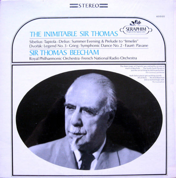 Sir Thomas Beecham, Royal Philharmonic Orchestra*, French National Radio Orchestra* : The Inimitable Sir Thomas (LP, Album)