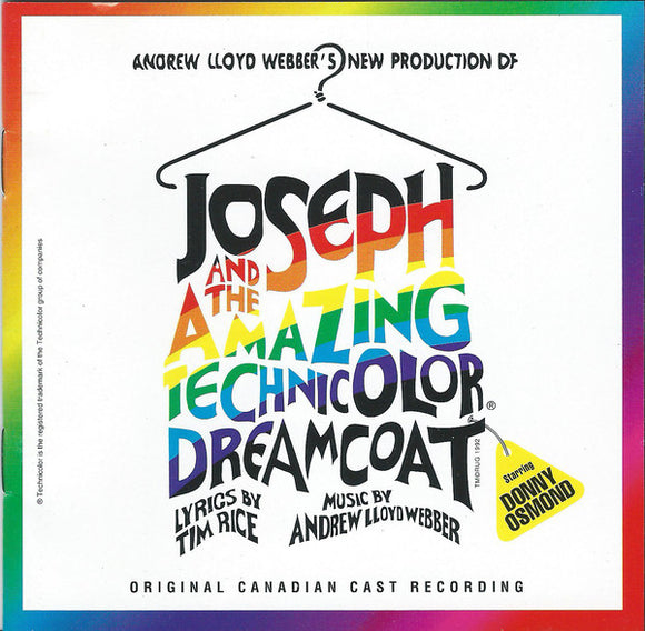 Andrew Lloyd Webber, Tim Rice Starring Donny Osmond : Joseph And The Amazing Technicolor Dreamcoat (Original Canadian Cast Recording) (CD, Album)