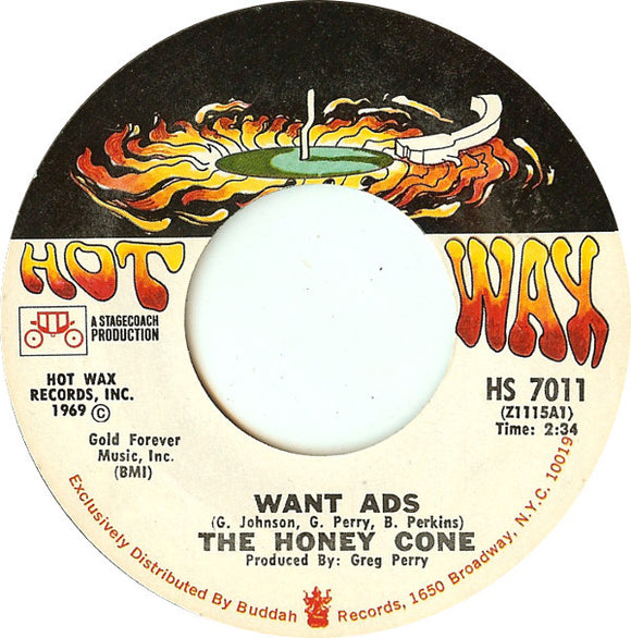 Honey Cone : Want Ads / We Belong Together (7