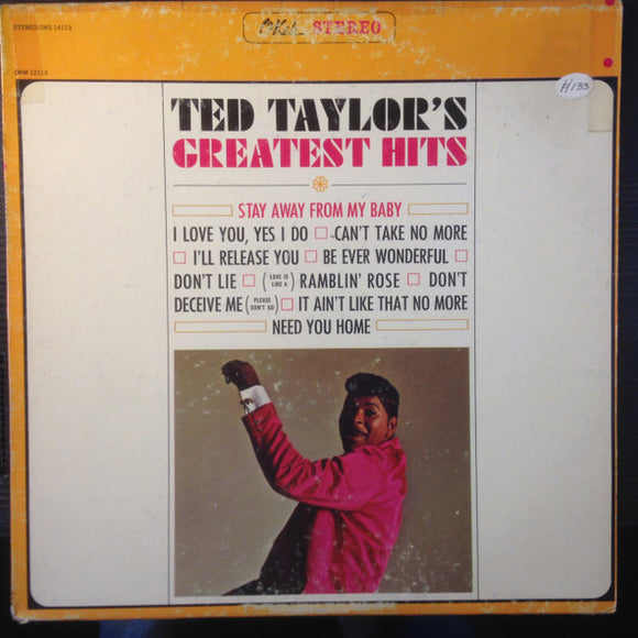 Ted Taylor : Ted Taylor's Greatest Hits (LP, Album, Comp)