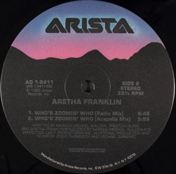 aretha franklin whos zoomin who album