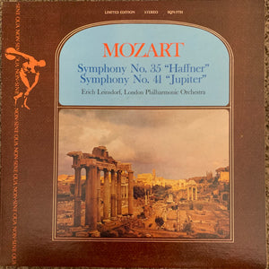 Wolfgang Amadeus Mozart, Erich Leinsdorf, The London Philharmonic Orchestra : Symphony No. 35 "Haffner" / Symphony No. 41 "Jupiter" (LP, Comp)