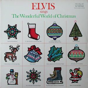 Elvis Presley : Elvis Sings The Wonderful World Of Christmas (LP, Album, RE, Ind)